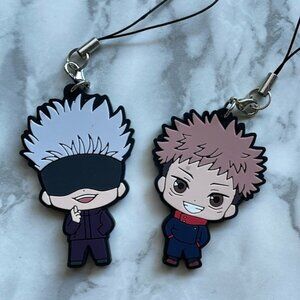 Jujutsu Kaisen  - Rubber strap keychain set - Gojo and Itadori